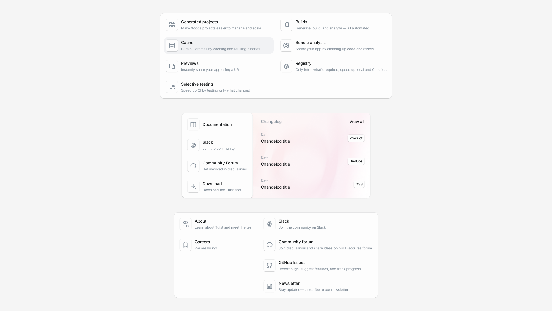 Navigation menus